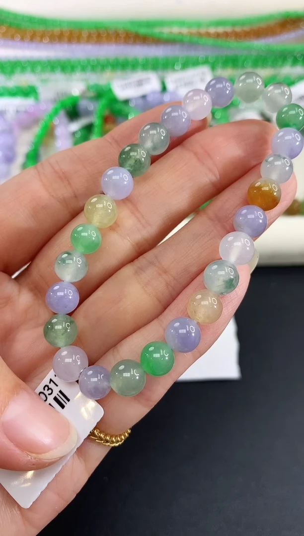 未镶嵌手串翡翠58|8800多样性发其一