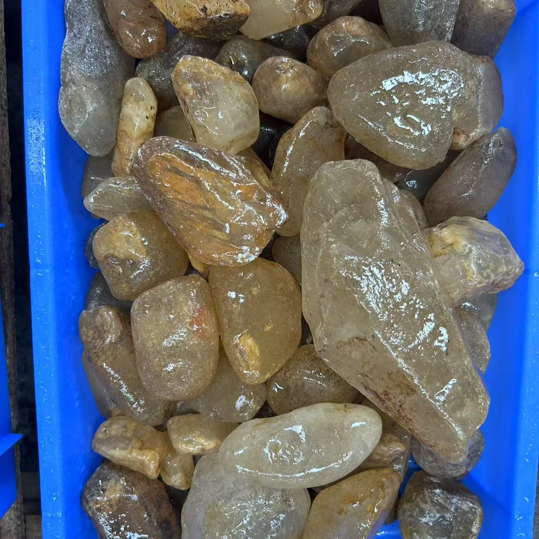 【鑫宝矿业】天然喜马拉雅白水晶水冲料定制通用链接