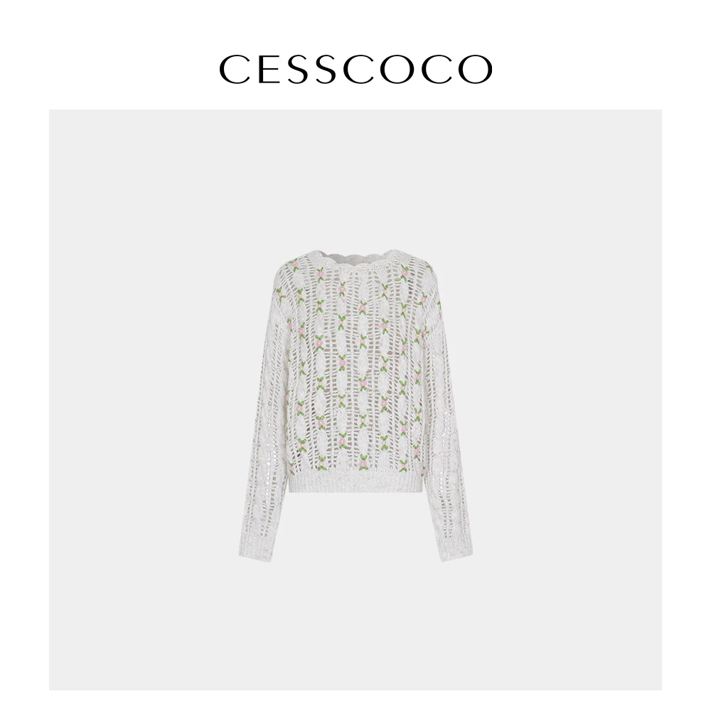 【黄蓉推荐】【CESSCOCO】针织上衣 S25320025