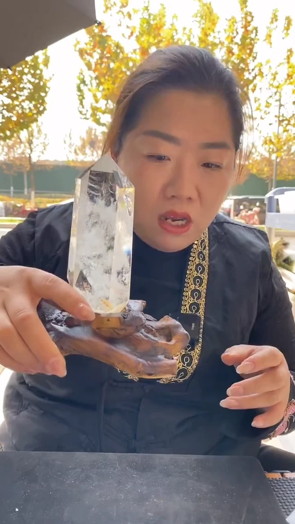 未镶嵌珠宝半成品水晶白水晶柱子D333