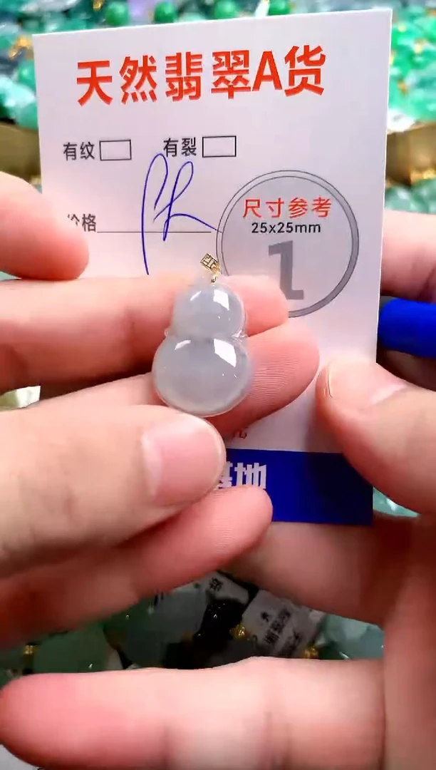 翡翠18K金镶嵌颈饰14006140