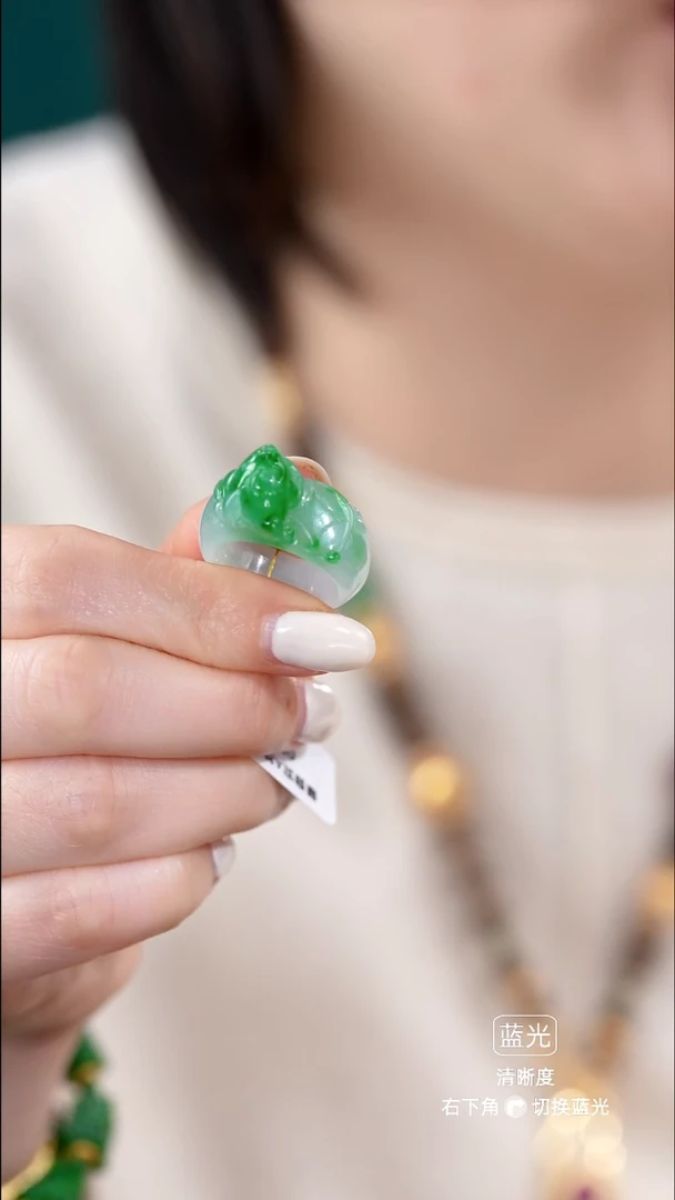 颈饰未镶嵌翡翠戒指4    20圈口