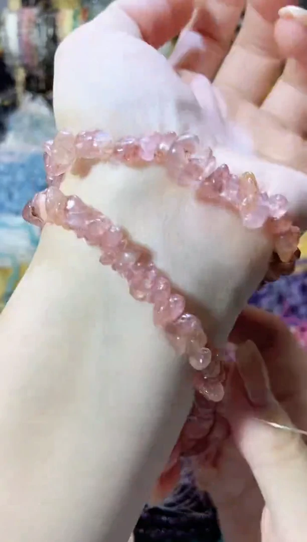 未镶嵌珠宝半成品水晶草莓晶