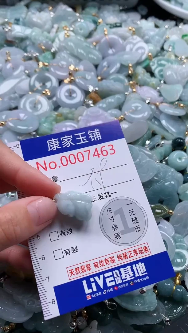 翡翠未镶嵌吊坠(不含链)7463