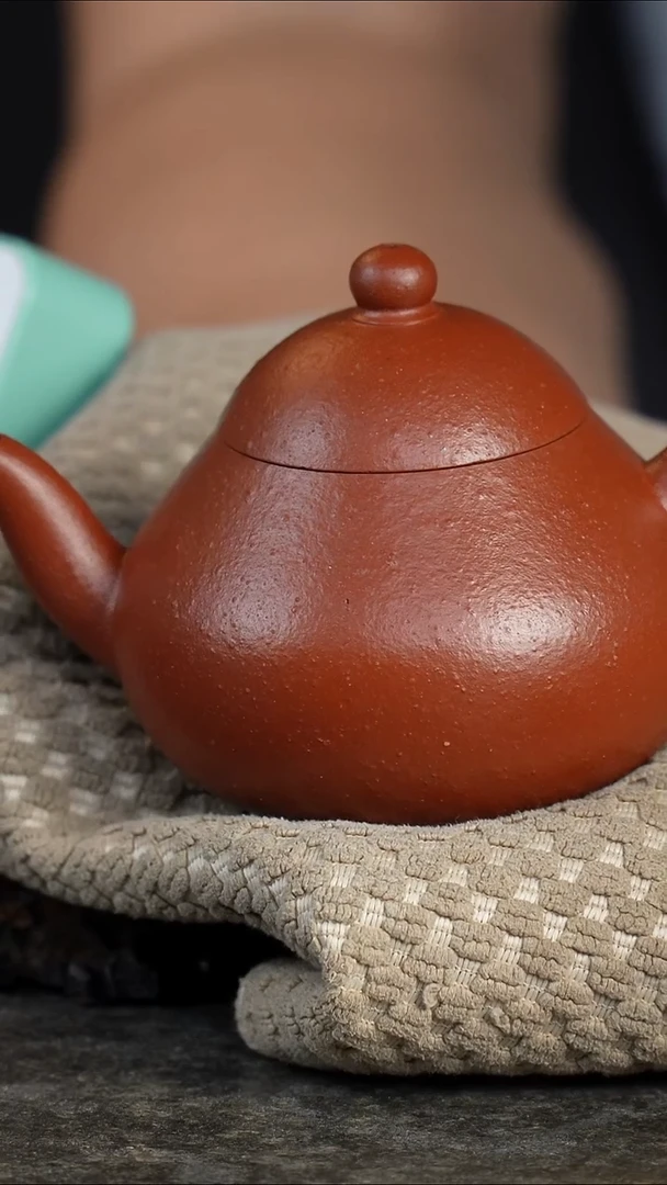 茶壶紫砂h****g老朱泥梨形壶