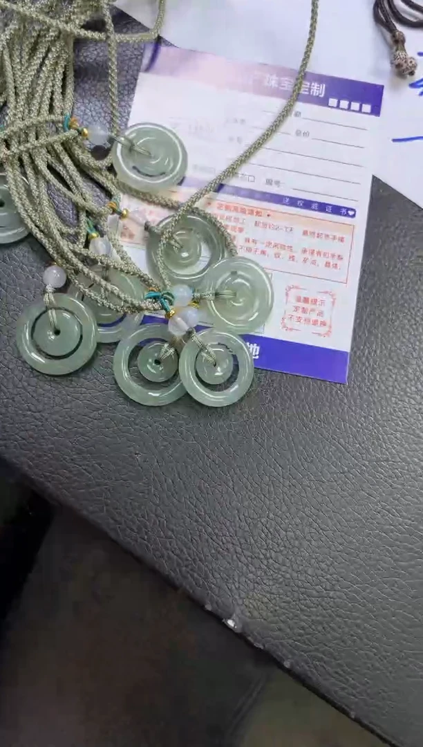 未镶嵌挂件翡翠子母扣/多样性发一件