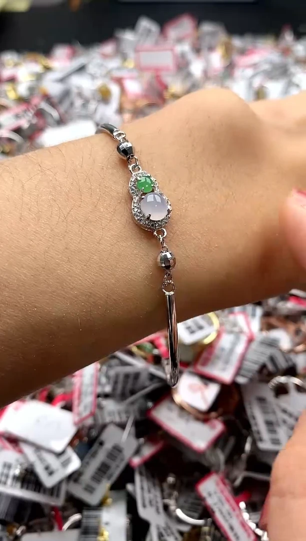 【闪购商品】翡翠戒指银S925镶嵌22222222     1