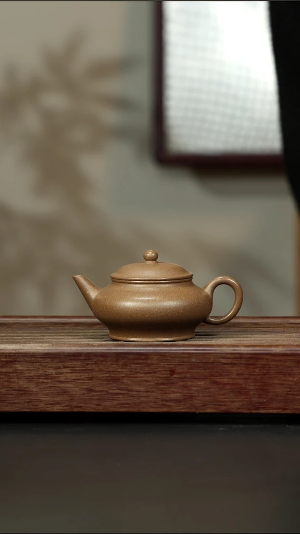 茶壶紫砂芝麻绿 大口水平 150cc左右