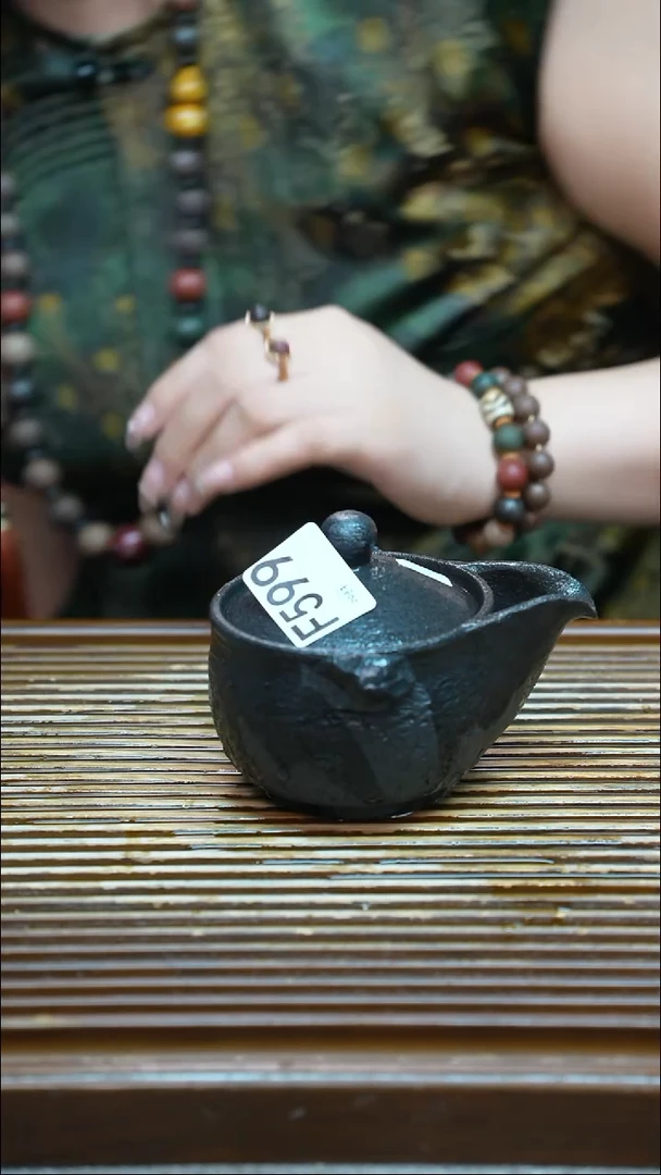 万古烧粗陶手工茶具-
