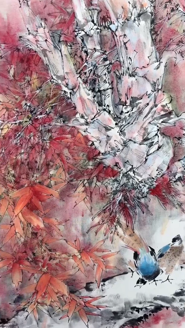 国画秦燕格国画手绘作品Y63