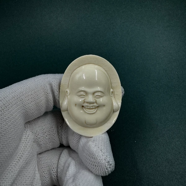 E6580天然猛犸牙雕刻件 支持鉴定 假一罚四