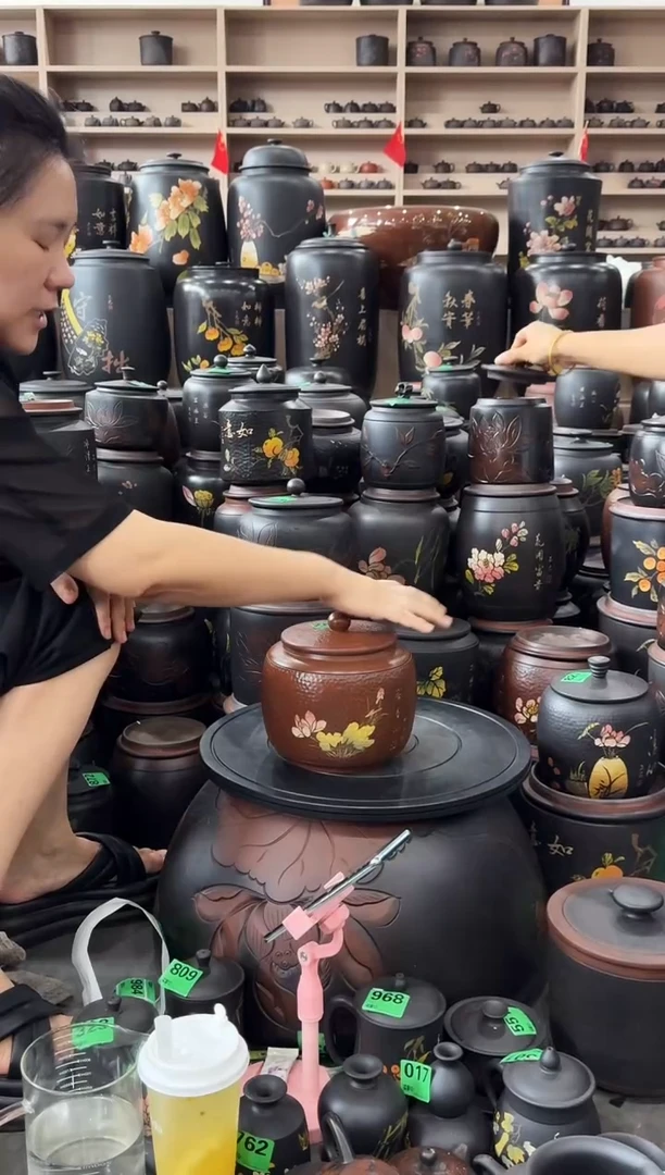 罐瑕疵茶叶罐  苹果古铜色 287