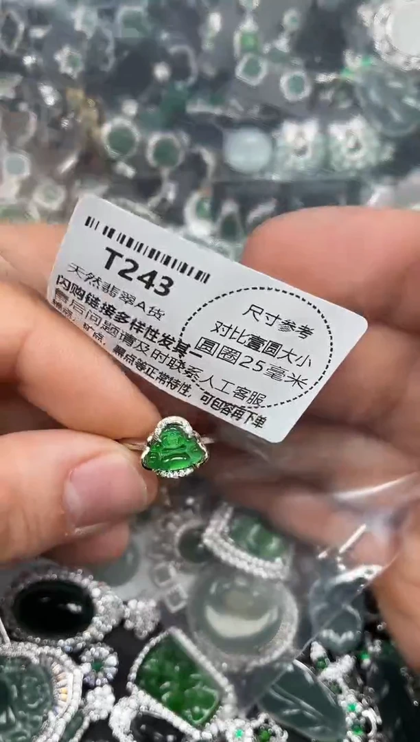 颈饰未镶嵌翡翠T243戒指