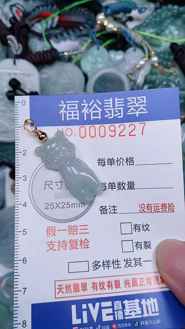 翡翠未镶嵌颈饰...0009227
