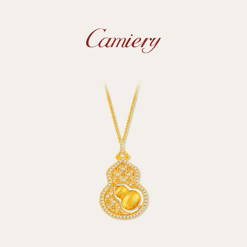 CAMIERY/卡美瑞 新中式锦窗纳福葫芦项链
