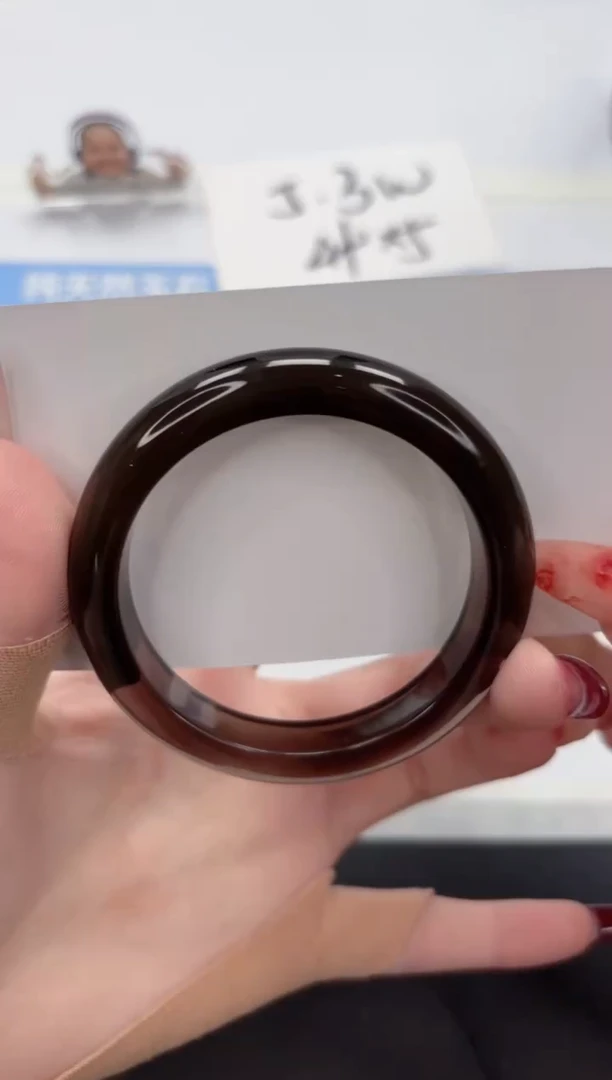 【闪购商品】黑曜岩手镯合金A113-54.7