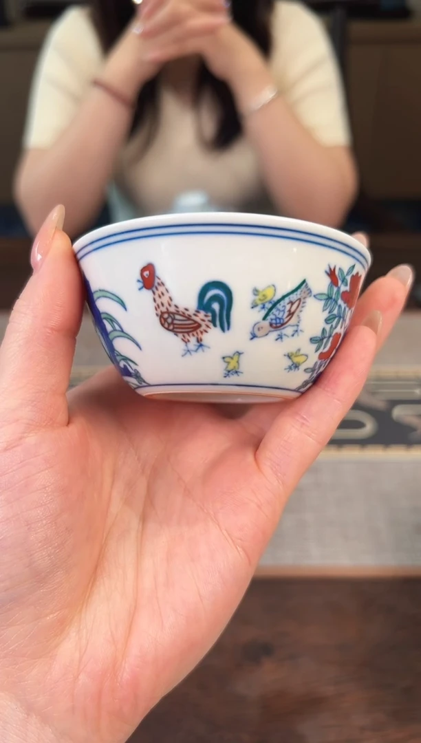 瓷片 鸡缸杯