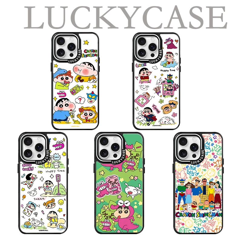 可爱小新适用于苹果元气壳15/14Promax全包镜头防摔亚克力手机壳