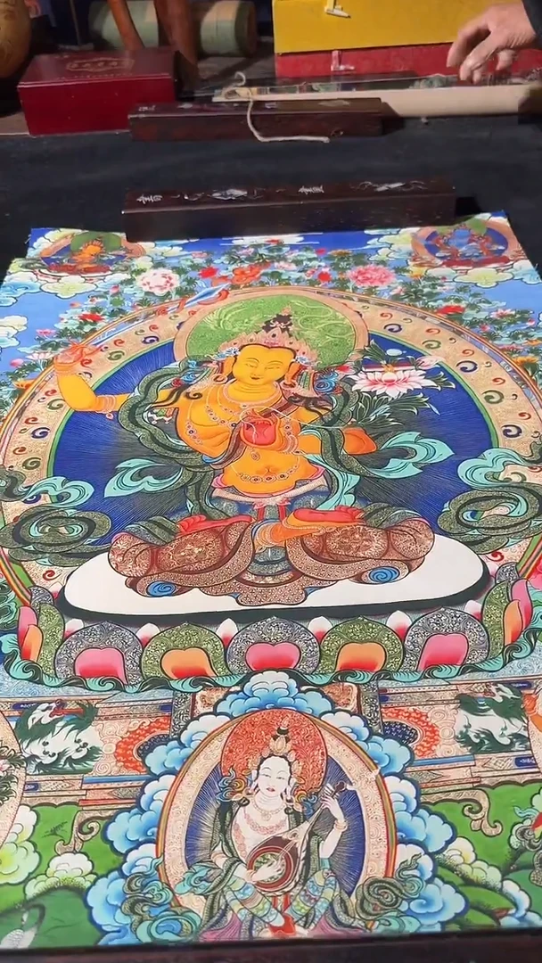 卷轴画藏式珍藏彩绘艺术馆63