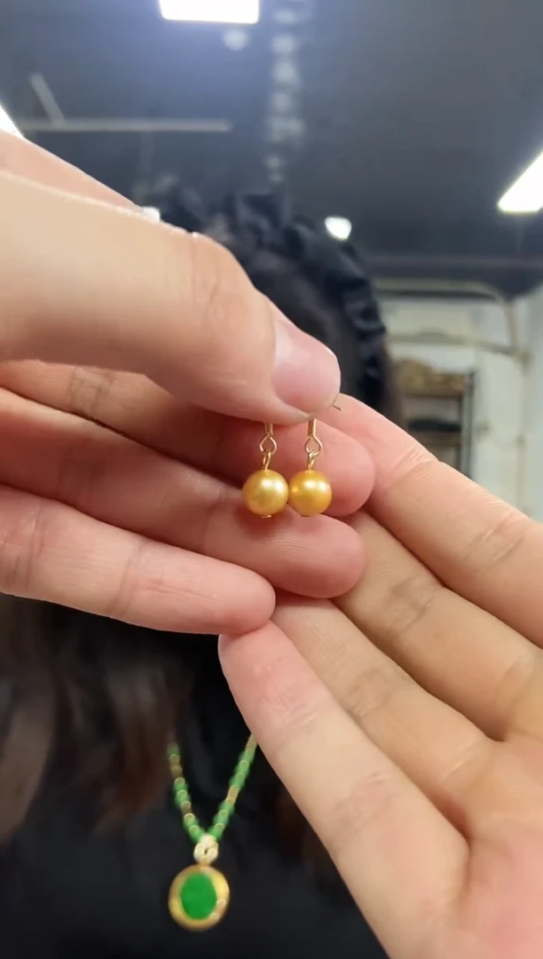 【闪购商品】海水珍珠耳饰银S925镶嵌多样性发其一颜色微差
