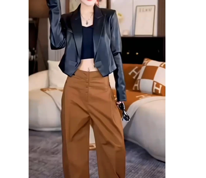 2024春季新款时尚女装网红潮流气质靓丽漂亮外套裤子女珍