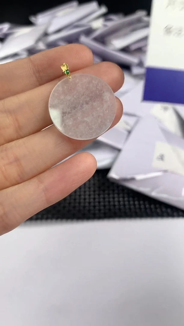 【闪购商品】翡翠颈饰18K金镶嵌61