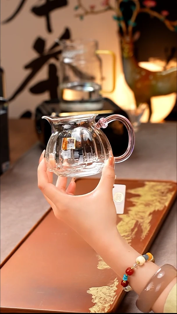 禾器/晶彩莲君茶海/浅粉