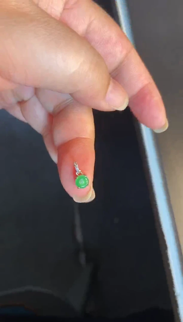 吊坠(不含链)银S925镶嵌翡翠1