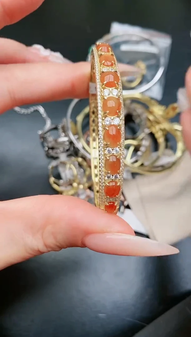 翡翠戒指银S925镶嵌......