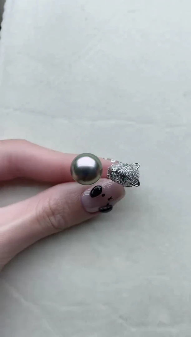 【闪购商品】海水珍珠戒指银S925镶嵌70