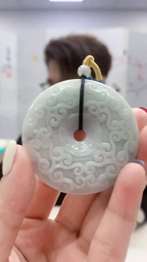 翡翠未镶嵌颈饰5159lr-jj挂件69