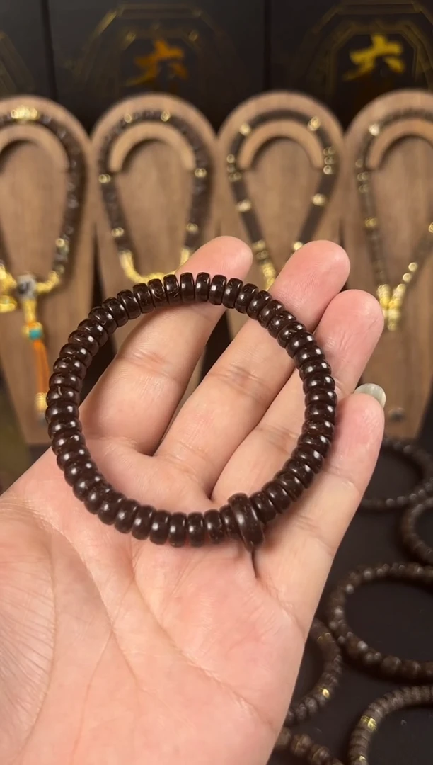 椰蒂手串8mm原生态椰蒂药片珠跑环款