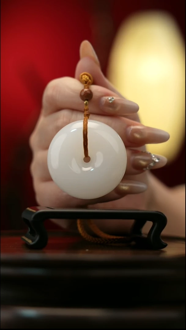 玉【平安扣】天然玉石手把件