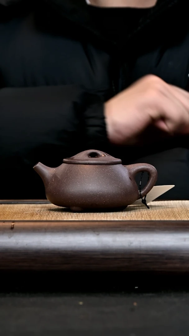 【闪购商品】紫砂茶壶GP16101 满瓢 蟹壳青