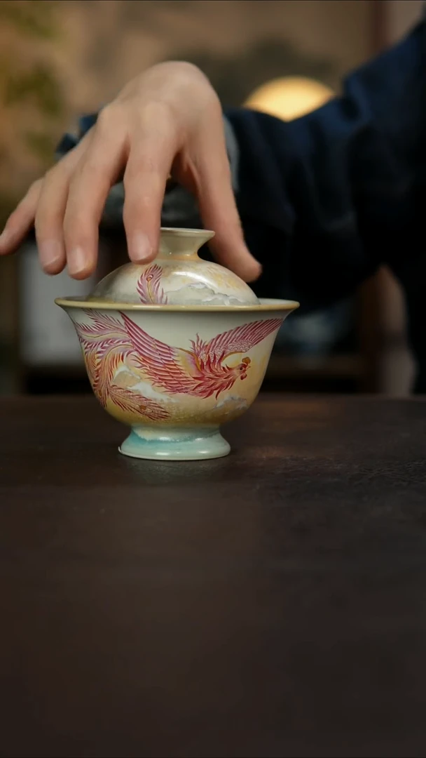 杯景德镇陶瓷杯碗柴烧多人
