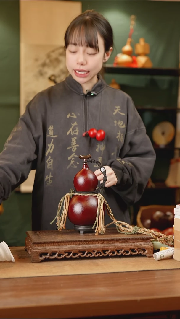 153号精品天然大漆酒葫芦一物一拍~