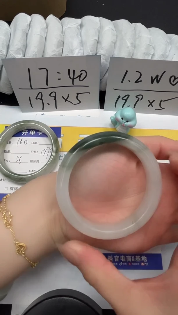 【闪购商品】石英质玉手镯合金161-56.4