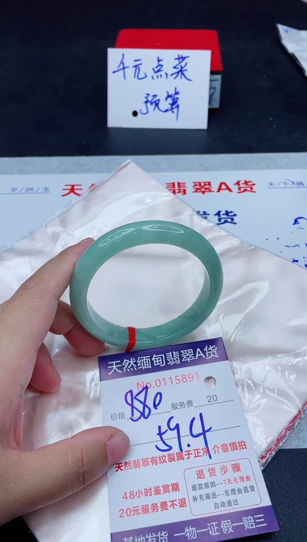 未镶嵌手镯翡翠880.0000