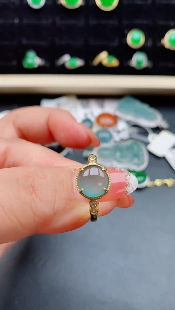 【闪购商品】翡翠戒指银S925镶嵌121212