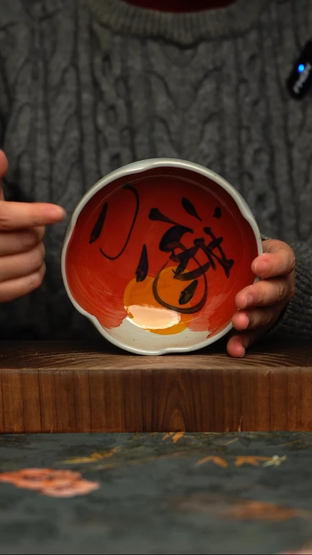 瓷片釉下彩手工手绘同款陶器