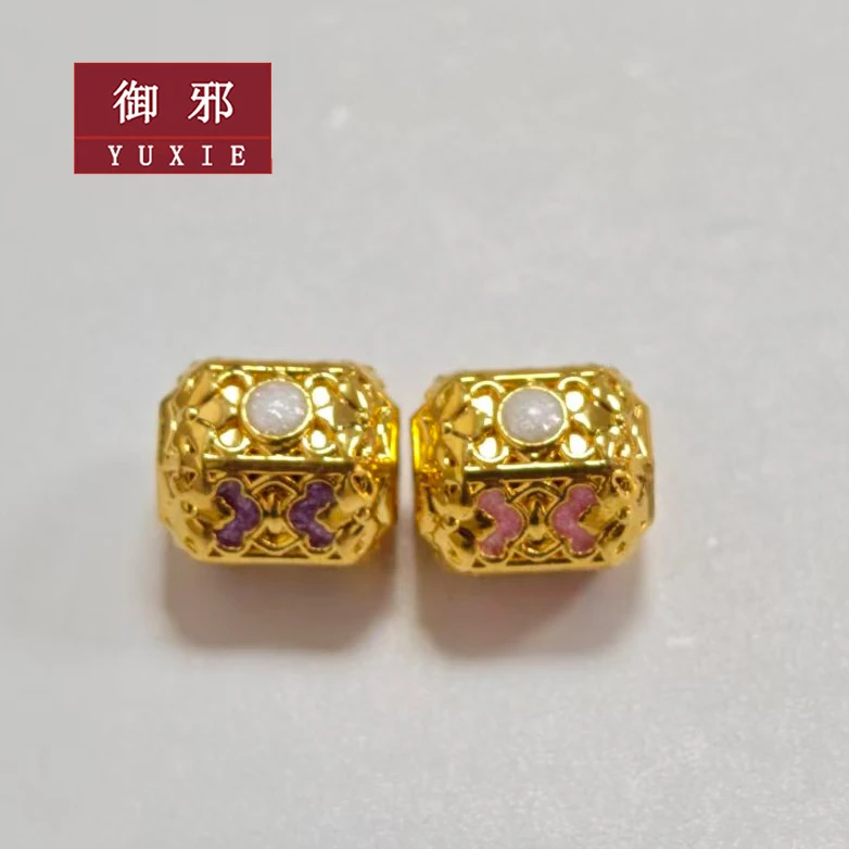 足金999金缕蝶吟・映月珠转运珠时尚轻奢多样性发货一件
