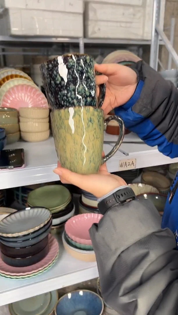 陶瓷外贸尾货瑕疵满20包邮X2 水杯