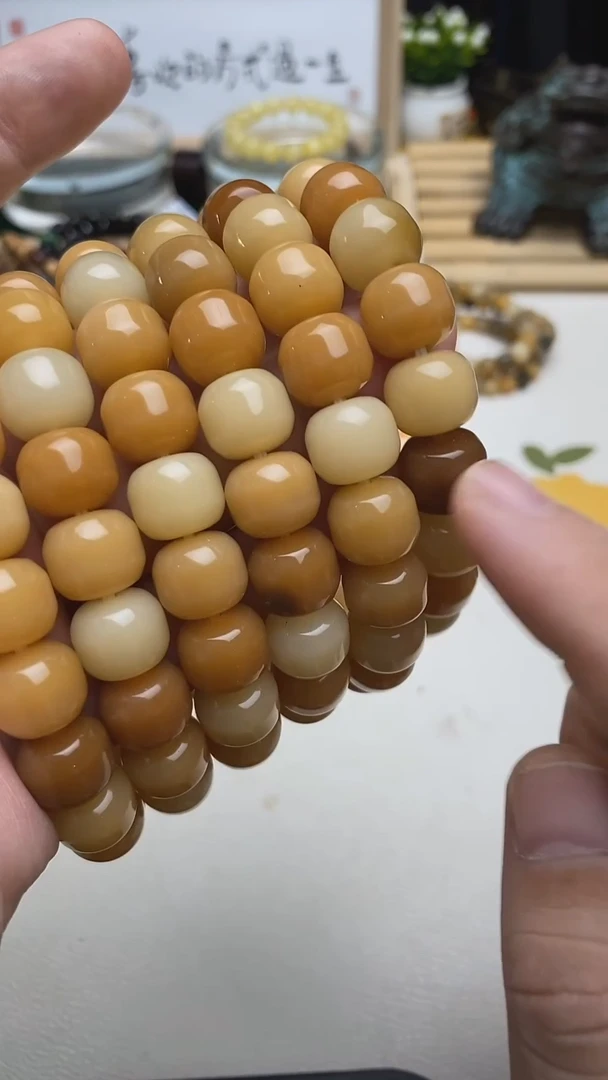 白玉菩提手串菩提根1.2