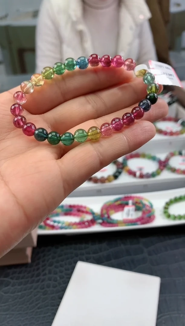 【闪购商品】碧玺手串未镶嵌多样性发一条