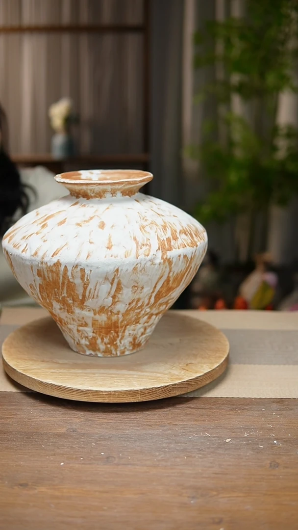 【闪购商品】陶瓷花器诧寂黄大飞碟