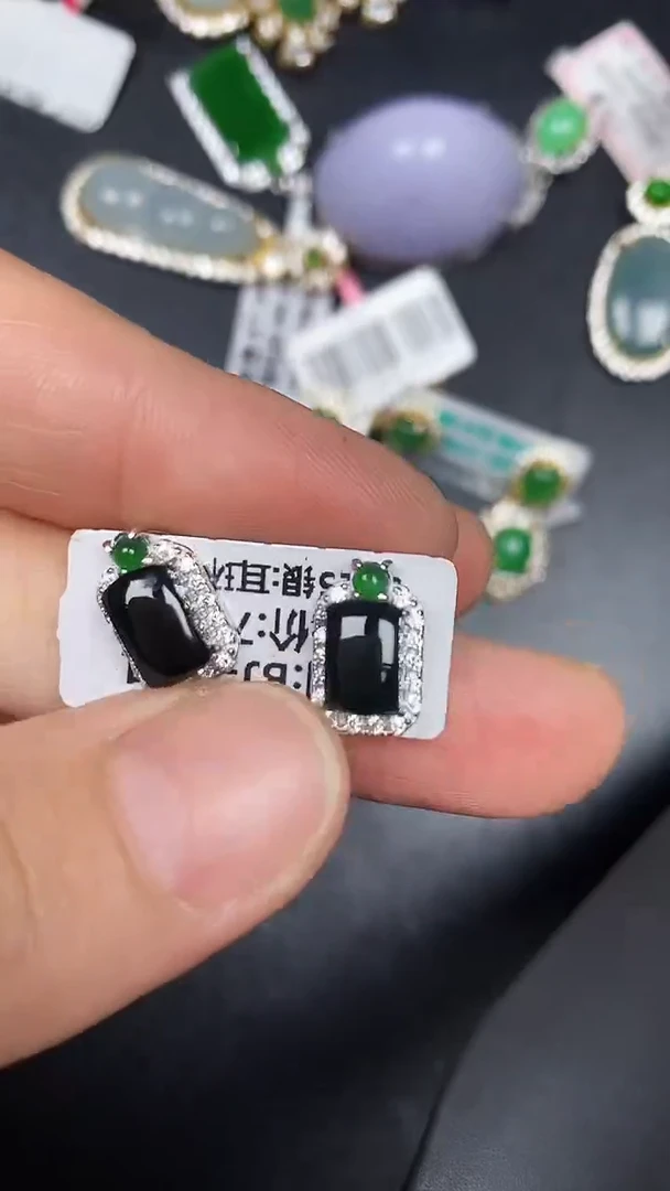 银S925镶嵌戒指翡翠1250