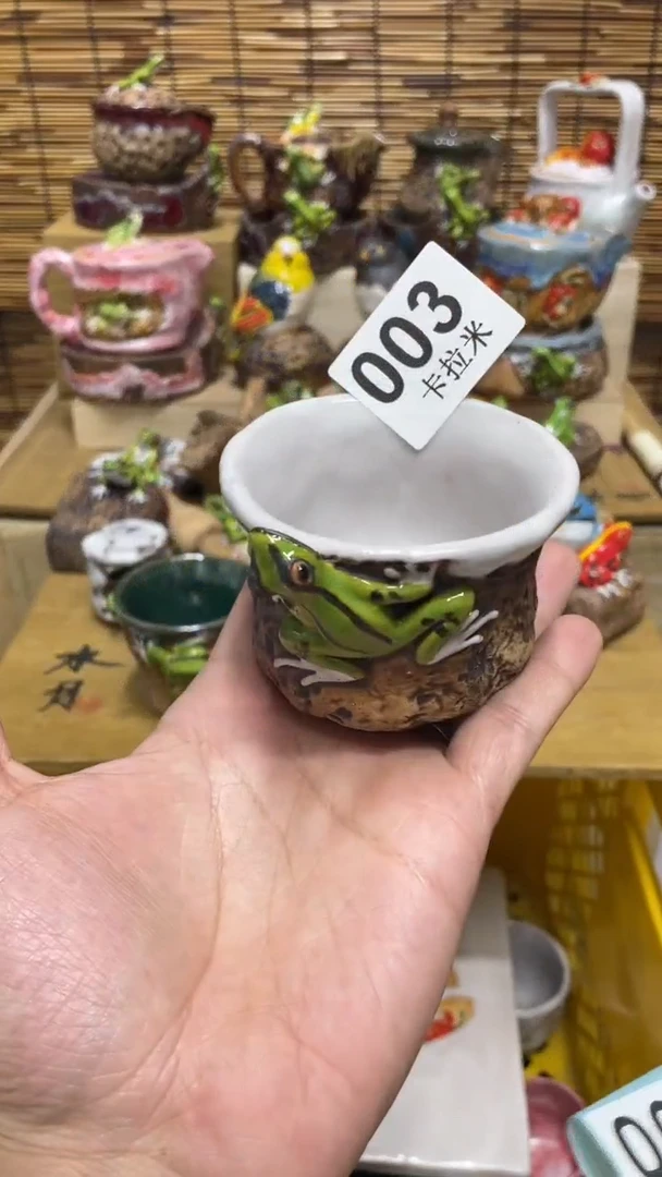 琥*003精美粗陶手工柴烧