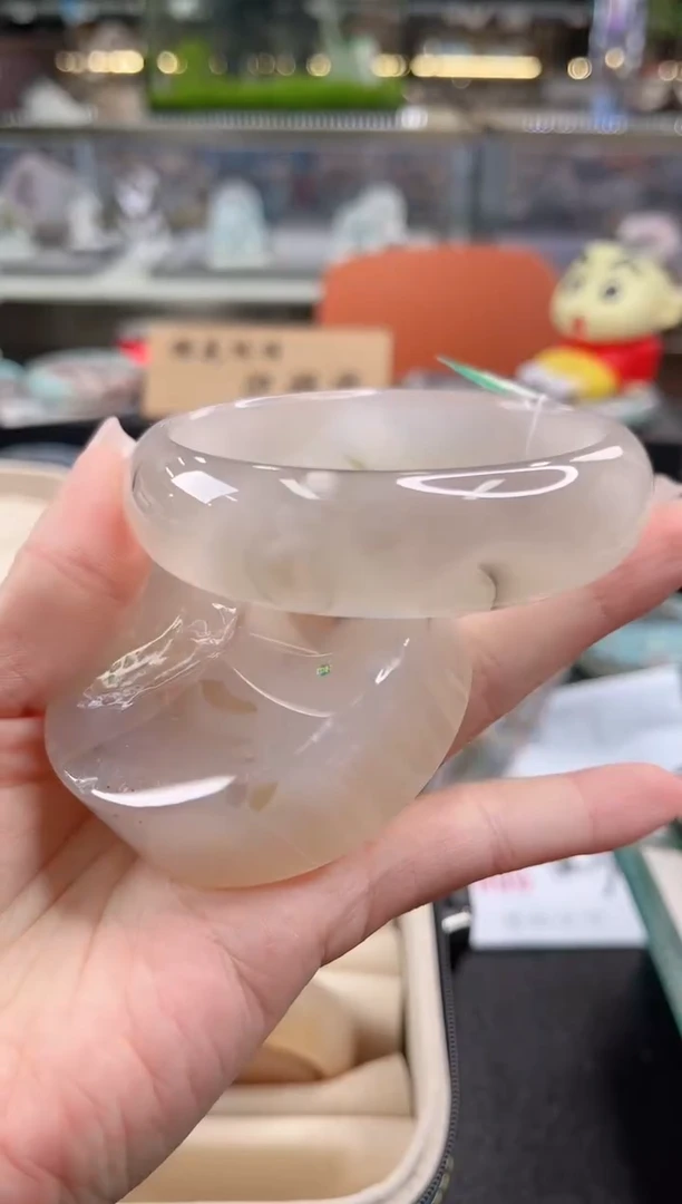 未镶嵌手镯石英质玉62圈口 （赠品镯心）3593298