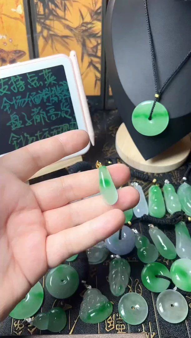 颈饰未镶嵌翡翠所见即所得，一图一物