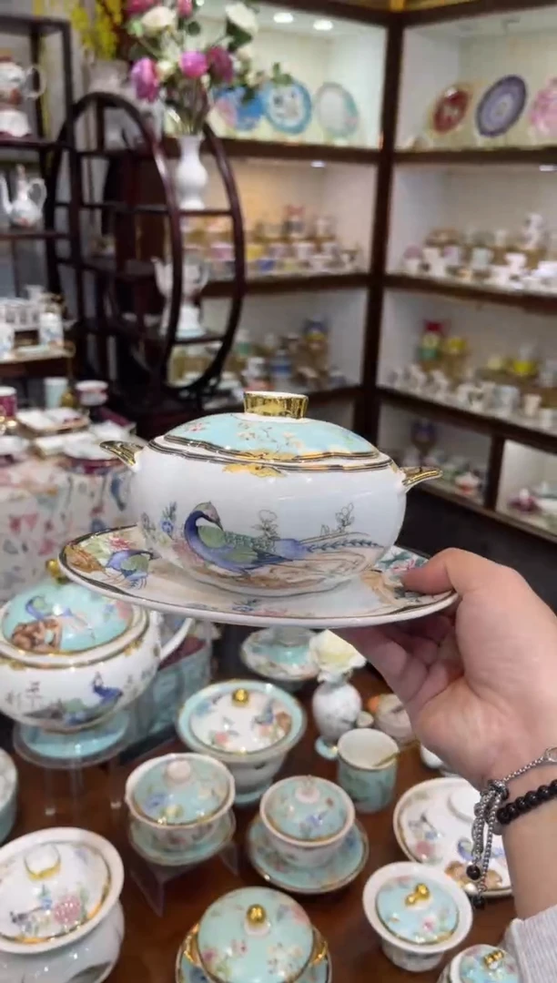 45%以上骨粉骨瓷炖盅三件套